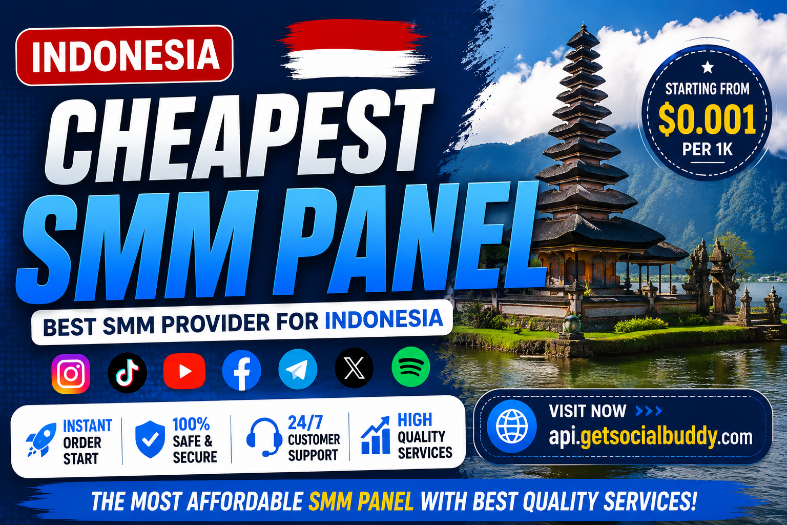 Indonesia Cheapest SMM Provider Panel